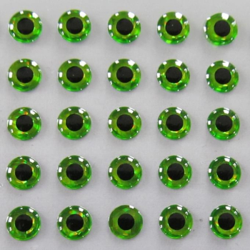 Oczy 3d Rozmiar 8 mm Zielone (Chartreuse) - 1300 sztuk